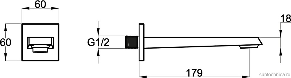Душевой комплект Смеситель BelBagno Romano VDI-CRM + Гарнитур Wasserkraft A145 + Подключение Arlie ARL-PG-CRM + Излив ARL BC CRM для ванны
