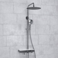 Душевая стойка Wasserkraft Aller A113.116.101.CH Thermo с термостатом, хром