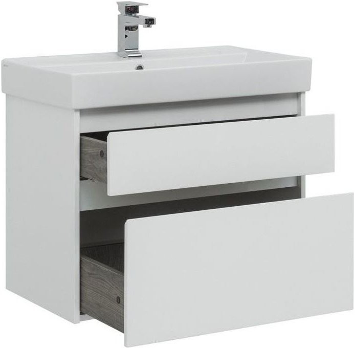 Тумба под раковину Aquanet Lino Nova Lite 75 2 ящика