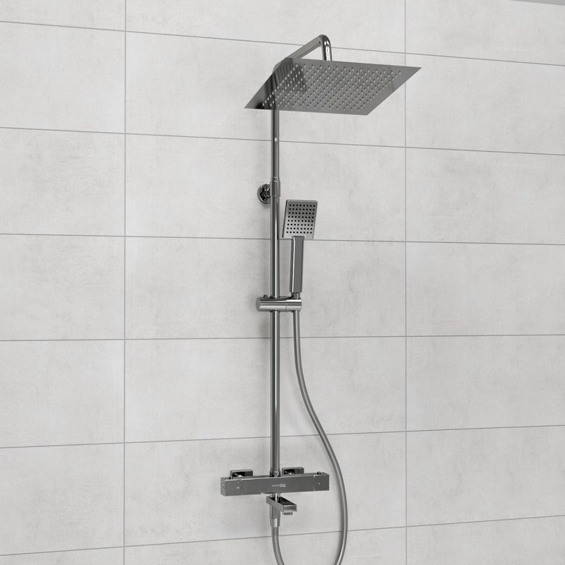 Душевая стойка Wasserkraft Aller A199.118.141.087.CH Thermo с термостатом, хром