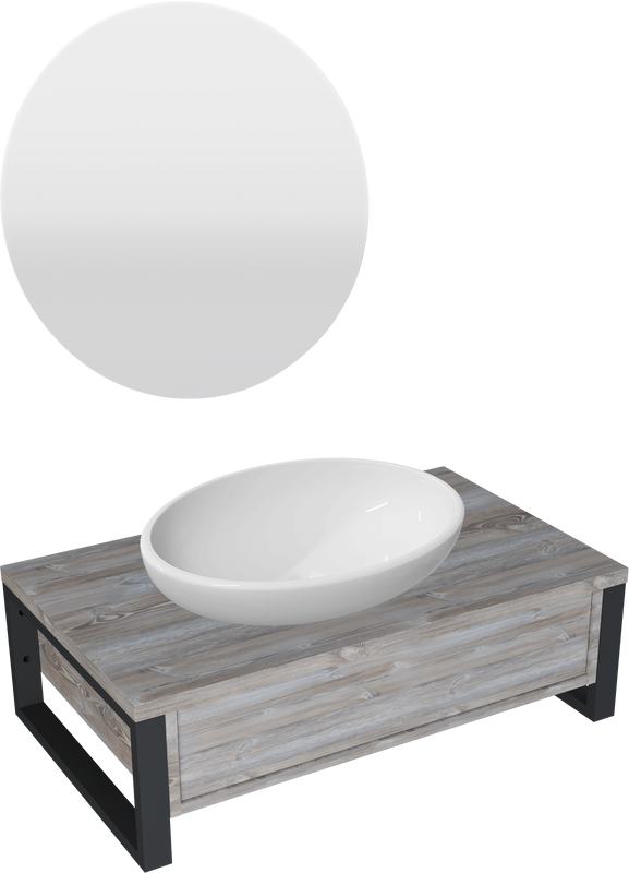 Мебель для ванной комнаты 1MarKa Grunge Loft 100 дуб намибия