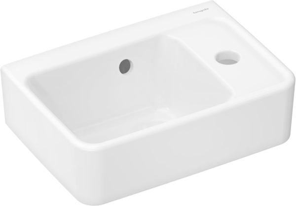 Раковина маленькая в туалет Hansgrohe Xanuia Q 60129450 36x25, белая