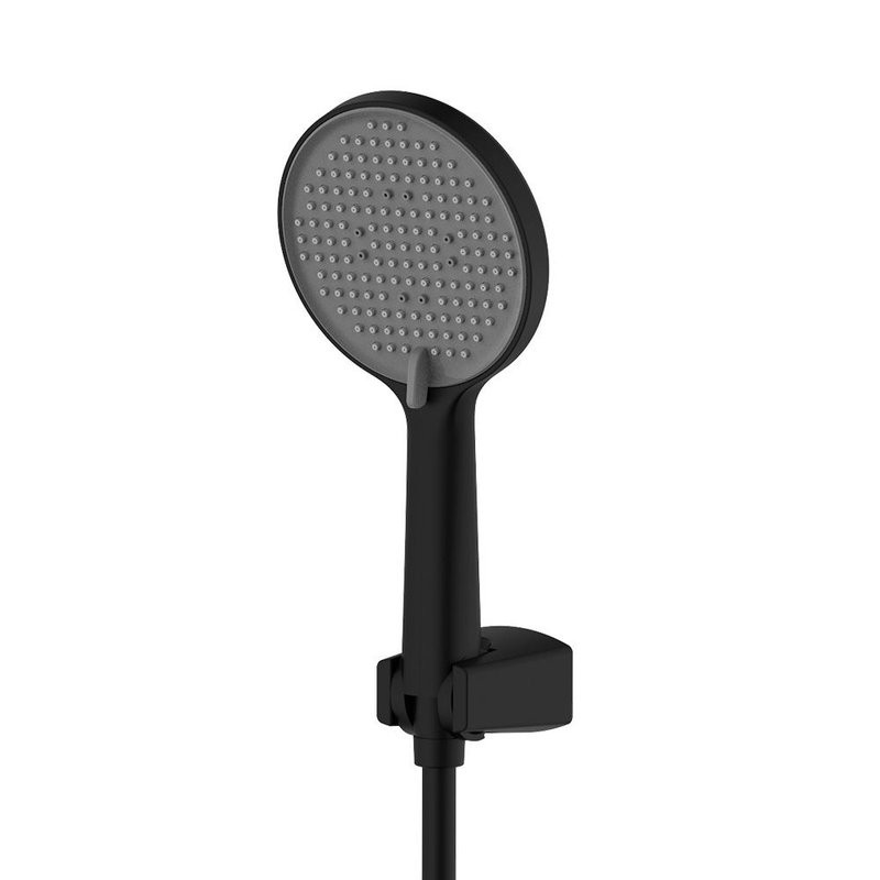 Смеситель для душа с душевым гарнитуром, Черный матовый, AQUAme Monza AQM6313MB