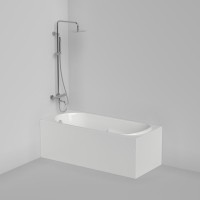 Акриловая ванна Berges Lumbo 050002 без опоры 160x75 см, пристенная, белая