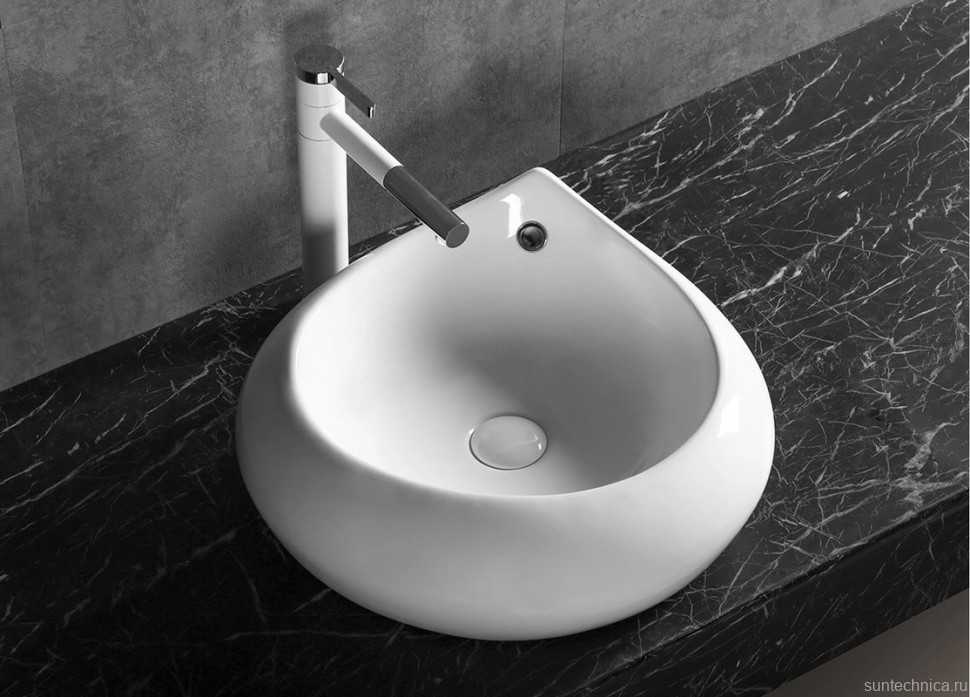 Накладная раковина Ceruttispa CR045E 48 глянцевая белая