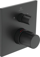 Термостатический смеситель встраиваемый Ideal Standard Ceratherm C100 A7522XG С ВНУТРЕННЕЙ ЧАСТЬЮ, черный шелк