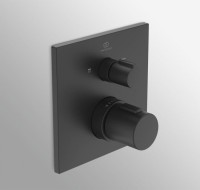 Термостатический смеситель встраиваемый Ideal Standard Ceratherm C100 A7522XG С ВНУТРЕННЕЙ ЧАСТЬЮ, черный шелк