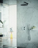 Комплект для ванной Paffoni Light KITLIQ018CR071KING С ВНУТРЕННЕЙ ЧАСТЬЮ, верхний душ 30 см, с термостатом, хром