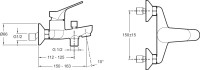 Душевой комплект Смеситель Jacob Delafon Brive E75766-CP + Гарнитур Salute E32907-CP