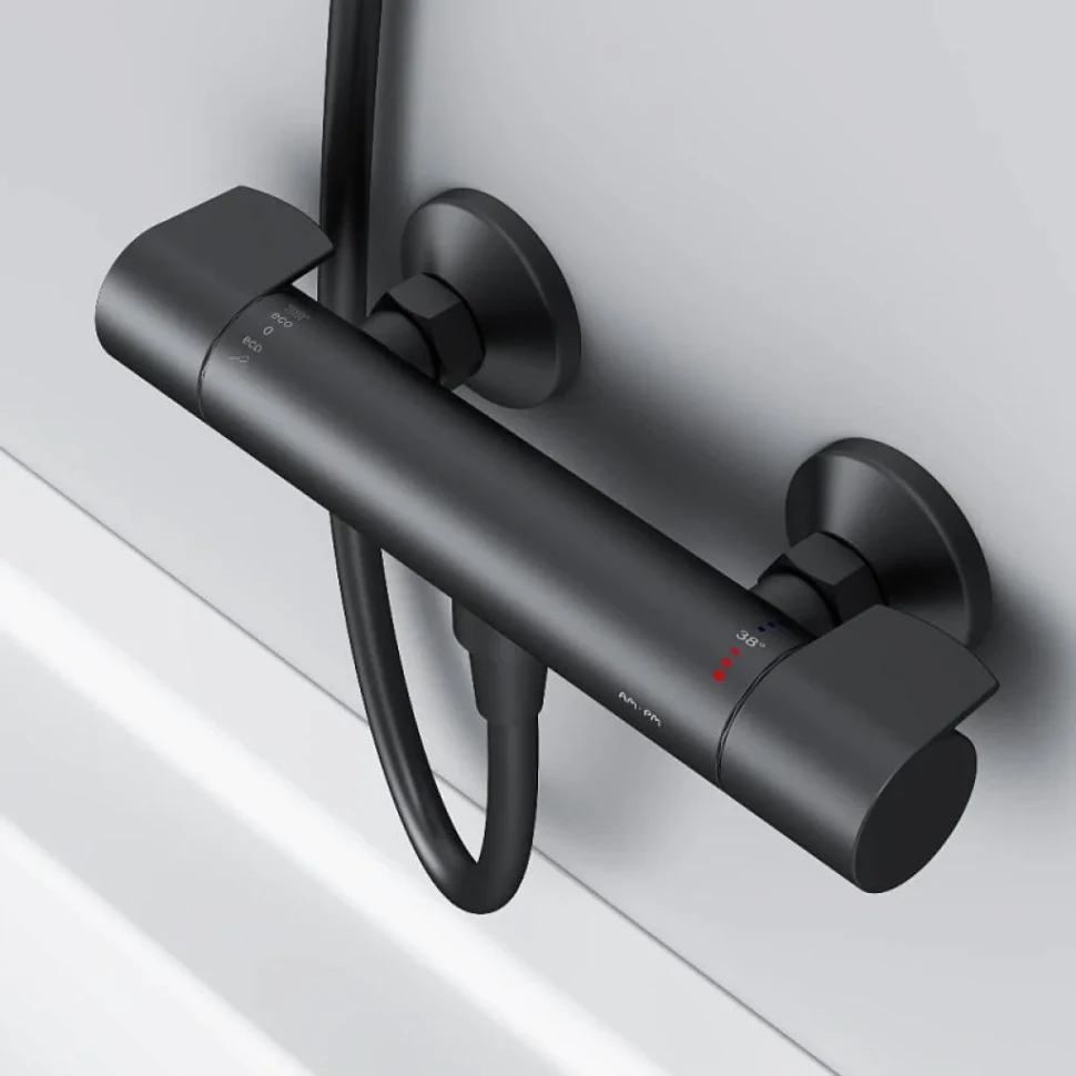 Термостатический смеситель AM.PM X-Joy F85A40022 для душа, черный