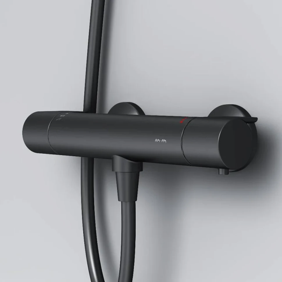 Термостатический смеситель AM.PM X-Joy F85A40022 для душа, черный