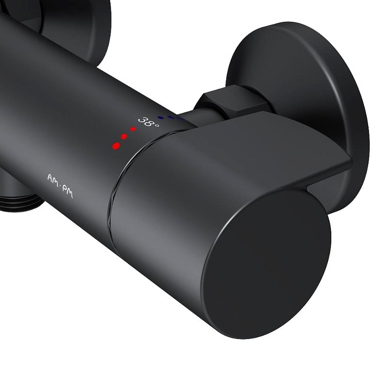 Термостатический смеситель AM.PM X-Joy F85A40022 для душа, черный