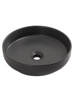 Накладная раковина Cezares CZR-6595-GO матовая серая, круглая, фаянс