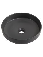 Накладная раковина Cezares CZR-6595-GO матовая серая, круглая, фаянс