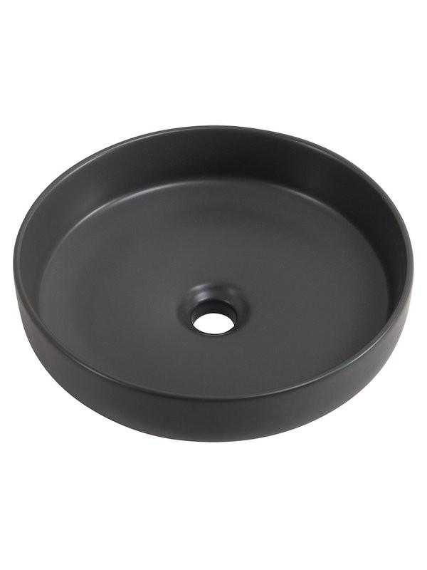 Накладная раковина Cezares CZR-6595-GO матовая серая, круглая, фаянс