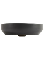 Накладная раковина Cezares CZR-6595-GO матовая серая, круглая, фаянс