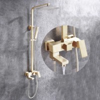 Душевая стойка Abber Daheim AF8216GL матовое золото