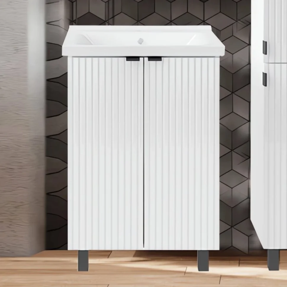 Тумба с раковиной ASB-Mebel Дора 60 белая