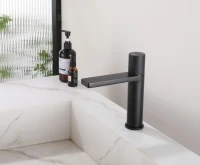 Смеситель для раковины Abber Rund AF8710B матовый черный Смеситель для раковины Abber Rund AF8710B матовый черный