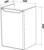 Мебель для ванной комнаты SanStar Bianca (Мини 50-СК)