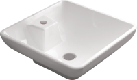 Накладная раковина STWORKI K0101-2485 48 белая, квадратная, фаянс