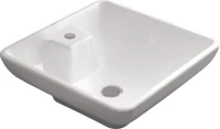 Накладная раковина STWORKI K0101-2485 48 белая, квадратная, фаянс