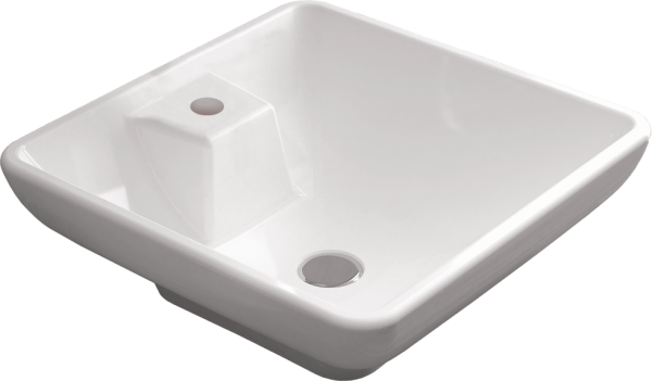 Накладная раковина STWORKI K0101-2485 48 белая, квадратная, фаянс