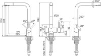 Комплект Мойка Paulmark Vista PM904438-BS брашированная нержавеющая сталь + Смеситель Skalen Sk213020-SS