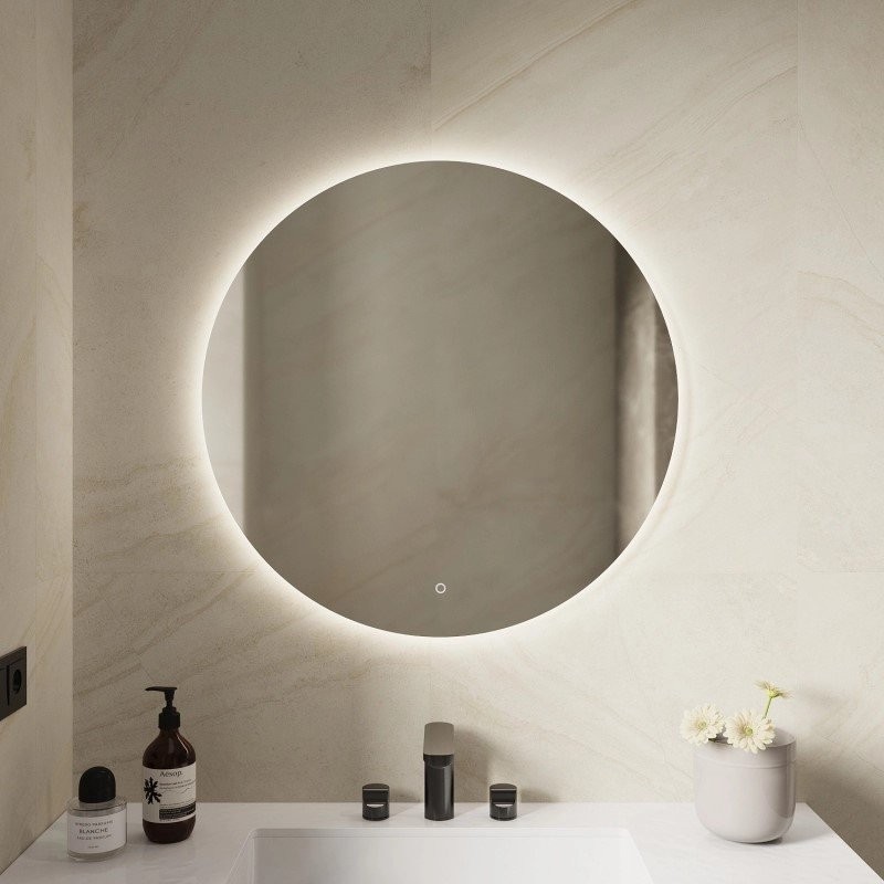 Зеркало круглое Mixline Саванна 77 с подсветкой