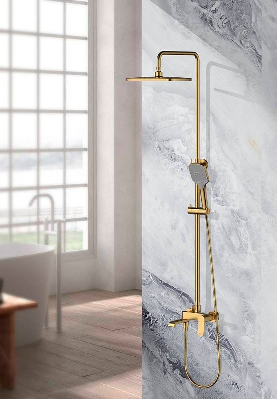 Душевая стойка Splenka S31 S31.24.03 сатин золотой