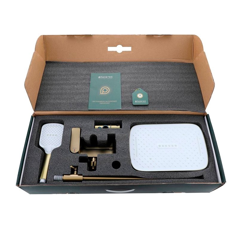 Душевая стойка Splenka S31 S31.24.03 сатин золотой