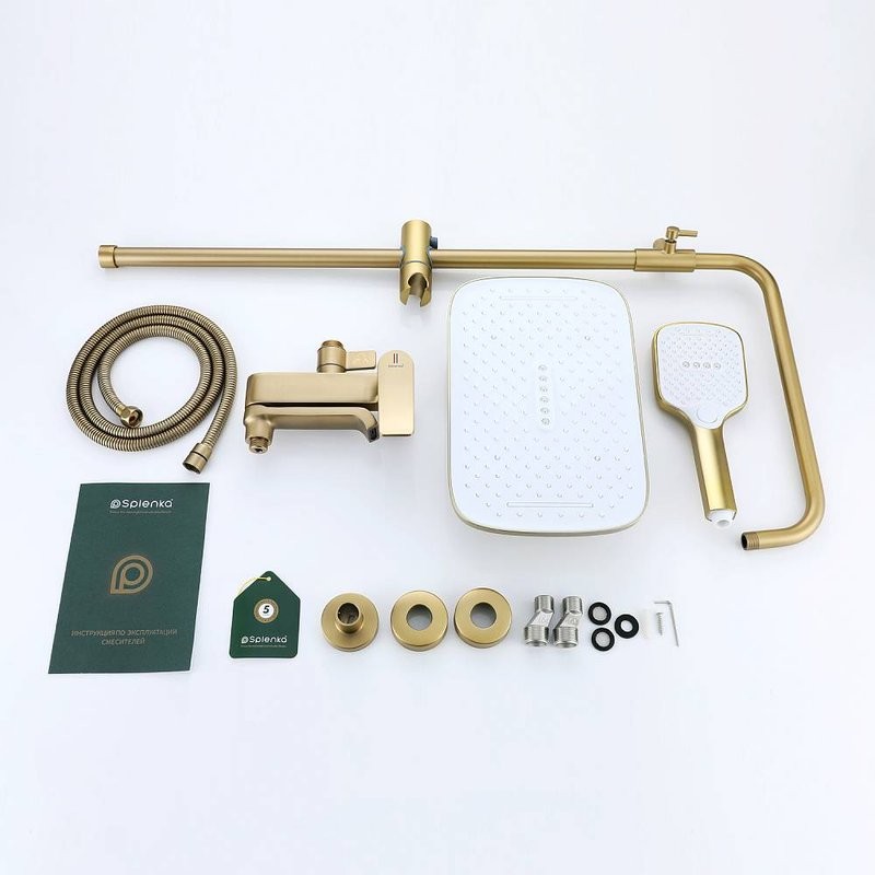 Душевая стойка Splenka S31 S31.24.03 сатин золотой