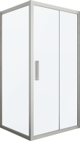 Душевой уголок Kubele DE019 S-MAT-MT 110х110 см, профиль матовый хром