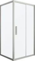 Душевой уголок Kubele DE019 S-MAT-MT 110х110 см, профиль матовый хром