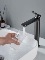 Смеситель для раковины высокий Shevanik S4311T Смеситель для раковины высокий Shevanik S4311T