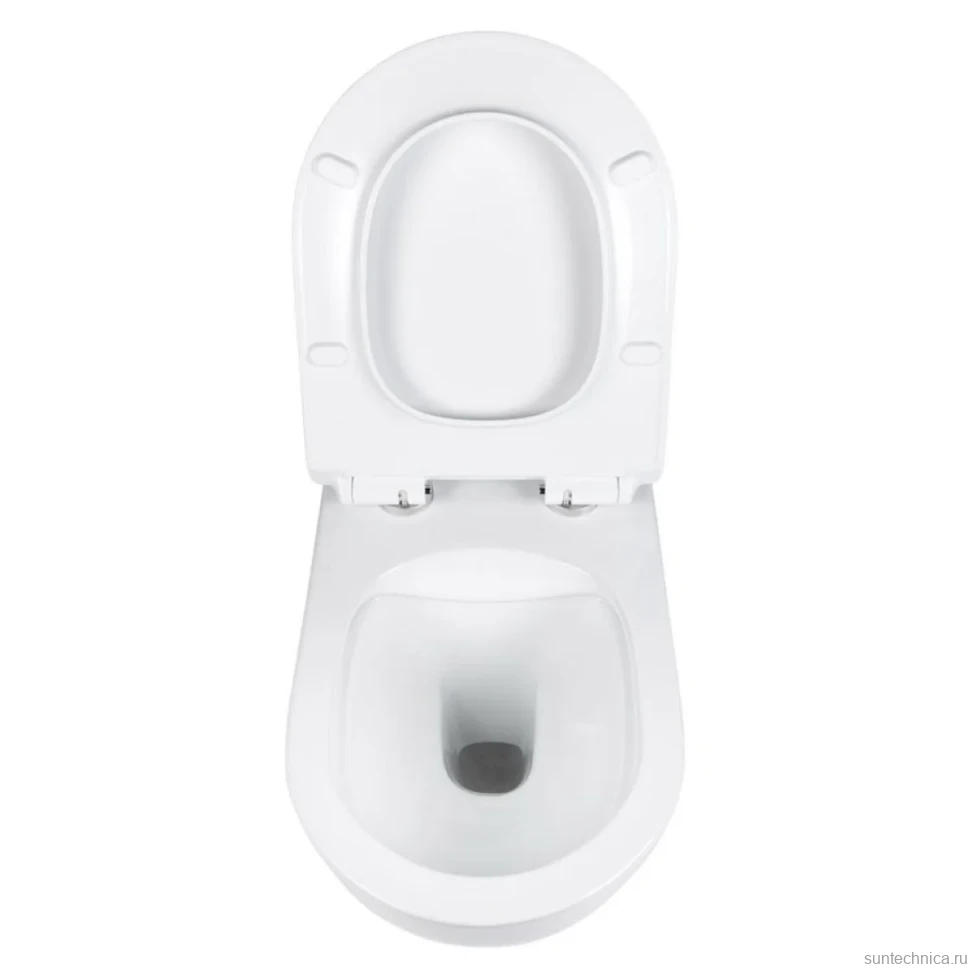 Комплект Унитаз подвесной BOND Oval F01-10Long удлиненный, безободковый, с микролифтом, белый + Инсталляция TECE Now 9400412 4 в 1 с кнопкой смыва