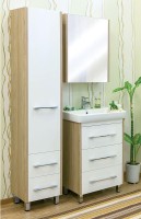 Тумба с раковиной Sanflor Ларго 60, швейцарский вяз, белый