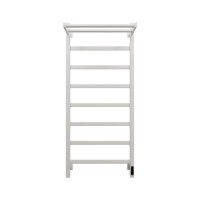 Полотенцесушитель электрический Grota Lore 530х1200 RAL9016 EL 120x55 см, подключение справа, слева, скрытое подключение справа, матовый белый, лесенка, из стали, с полкой