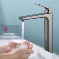 Смеситель для раковины Raglo R51.15.09, графит Смеситель для раковины Raglo R51.15.09, графит