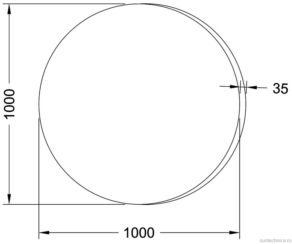 Зеркало Sanvit АРТ 100