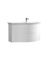 Тумба с раковиной Belux Версаль 111 подвесная, белая глянцевая