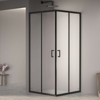Душевой уголок RGW Passage PA-030B 90x90 см, профиль черный, стекло матовое