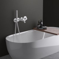 Термостатический смеситель встраиваемый Timo Saona 2324/16YSM С ВНУТРЕННЕЙ ЧАСТЬЮ, для ванны с душем, матовый белый