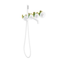 Термостатический смеситель встраиваемый Timo Saona 2324/16YSM С ВНУТРЕННЕЙ ЧАСТЬЮ, для ванны с душем, матовый белый