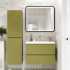 Мебель для ванной Art&Max Bianchi 90 подвесная, оливковая, белая раковина