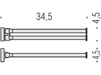 Полотенцедержатель Colombo Design Plus W4913