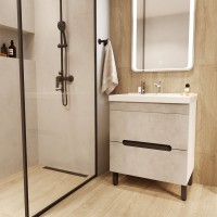 Тумба д/ванной "Честер -70" Бетон под ум. Грэйс-70