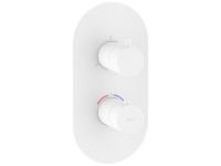 Термостатический смеситель встраиваемый Ravak Espirit ES 067.10WV.O3.RB07C С ВНУТРЕННЕЙ ЧАСТЬЮ, для ванны с душем, белый вельвет