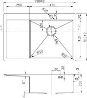 Мойка кухонная Zorg Inox R 7851 R