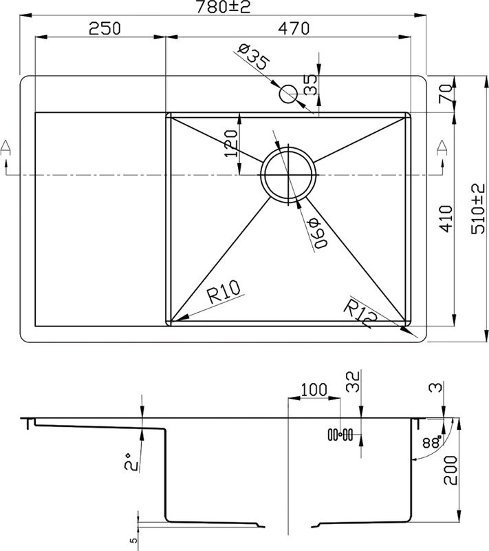 Мойка кухонная Zorg Inox R 7851 R